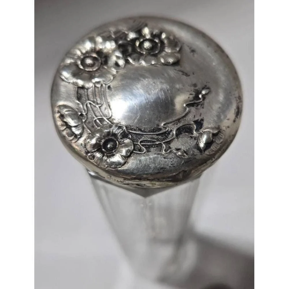 Victorian Repose  Sterling Silver‎  Large Vanity Set Brushes Jars Mirrors & More